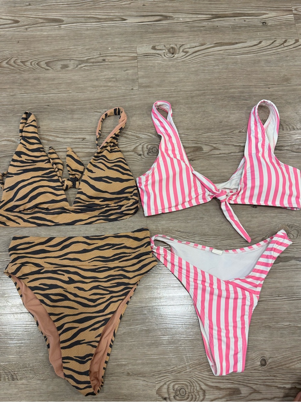 Aerie Animal Print High Waisted Bikini Set Small